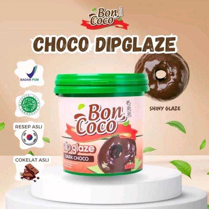 

BONCOCO Dip Glaze Dark Choco 1kg | Topping Siap Pakai Untuk Donat dan Ragam Aplikasi lainnya