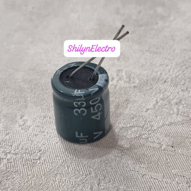 ELCO 33UF 450V ELKO 33 UF 450 VOLT  KAPASITOR