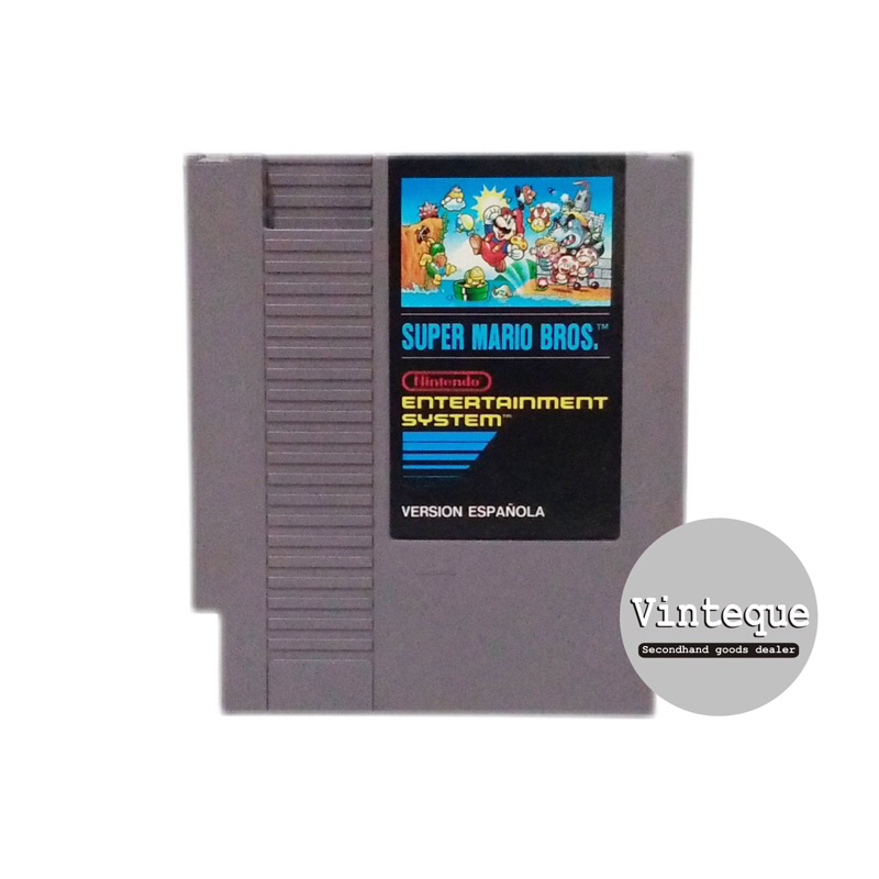 Kaset Nintendo NES Classic Super Mario Bros Original Spain Version (EU) Video Game Vintage  