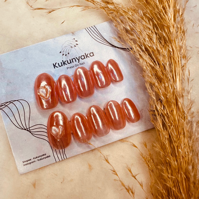 Press On Nails Love Glaze Donut/ Kuku Palsu Love Glaze Donut