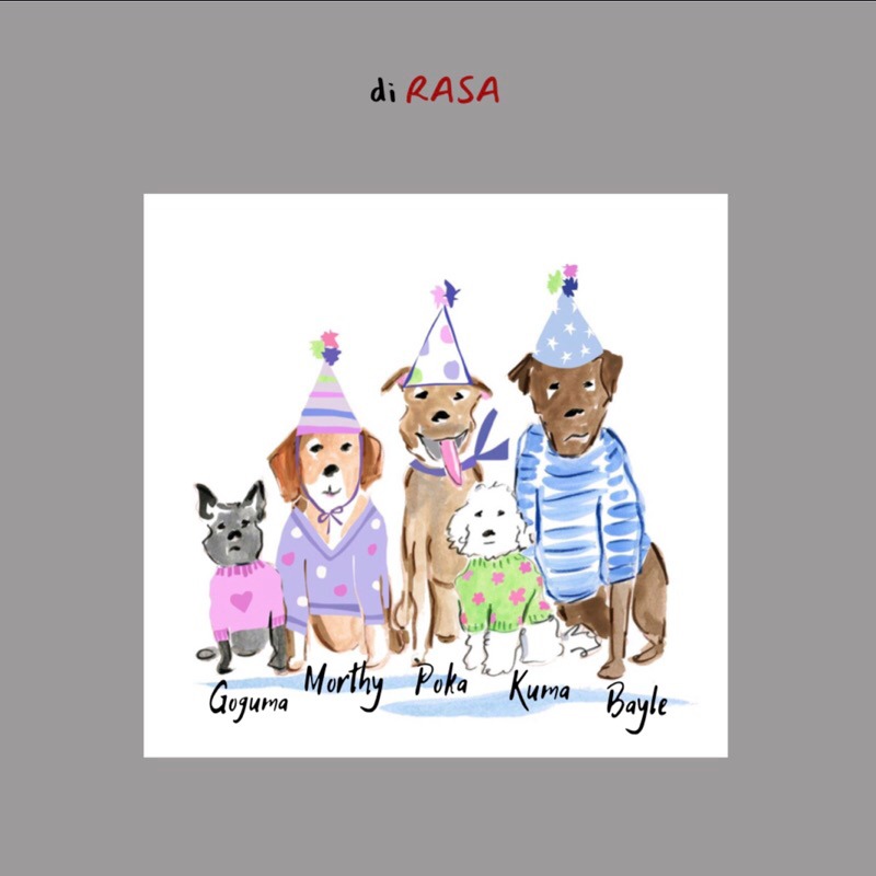 Ilustrasi Pet / Digital / Print / Ilustrasi Hewan untuk kado