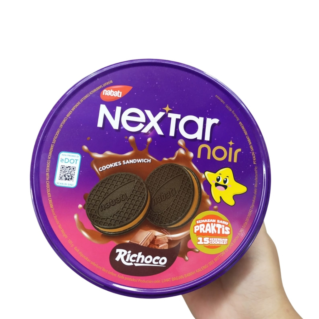 

Nextar Star Cookies Sandwich Nabati 105gr Kaleng Roti Kue Kering Makanan Ringan