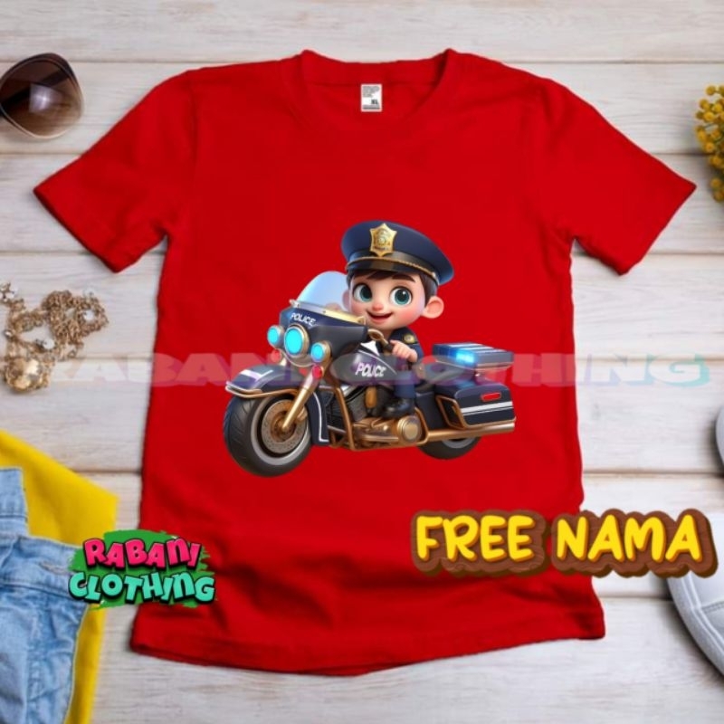 BAJU POLISI ANAK KAOS ANAK