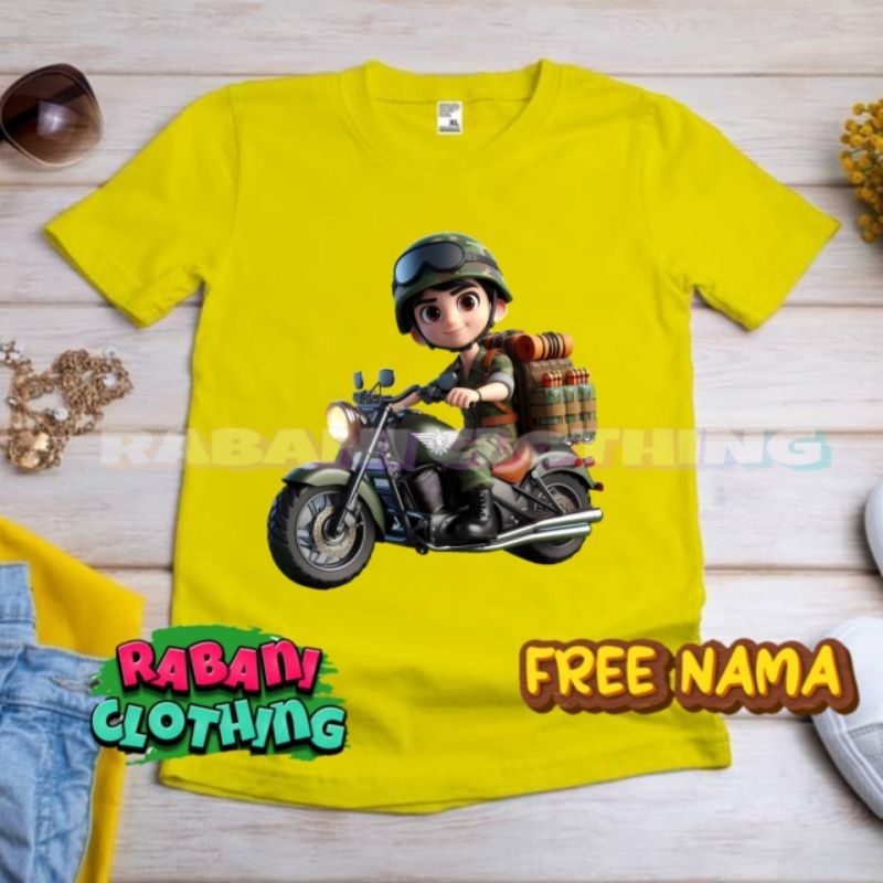 BAJU TENTARA ANAK KAOS ANAK