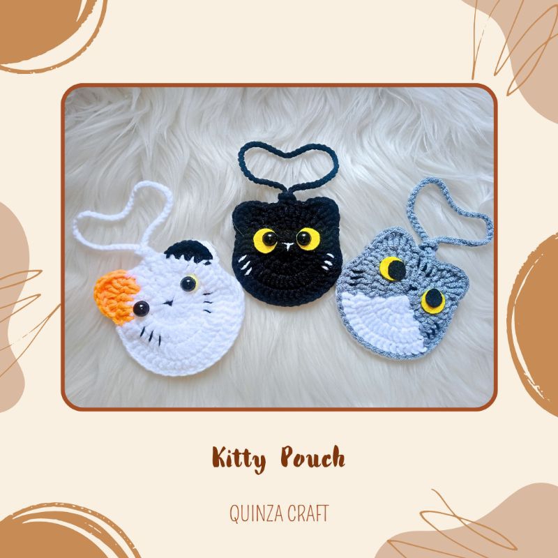Kitty Pouch Rajut ( Mini Pouch )