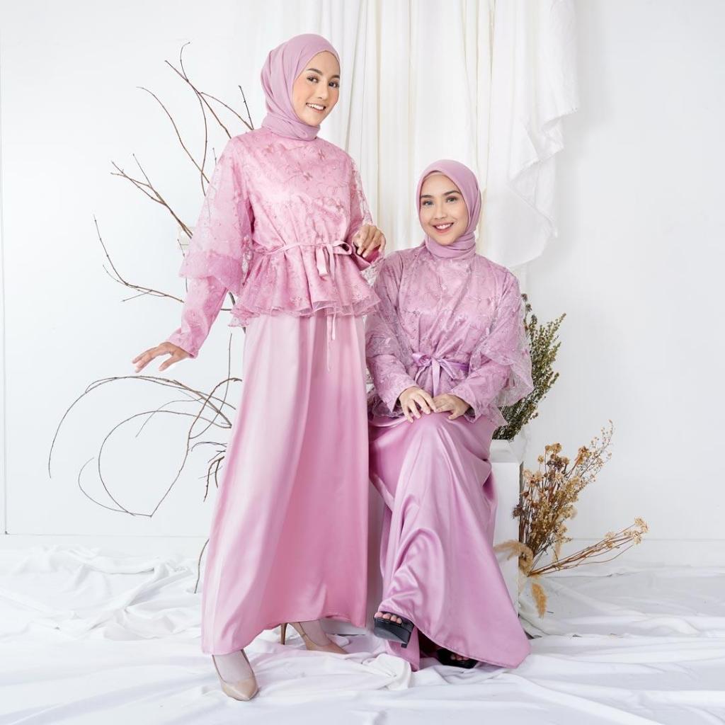 Long Dress Lebaran Aiden Tile Bordir Gamis Panjang