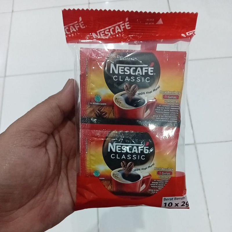 

Nescafe Classic Kopi Instan 2 g @10 pcs