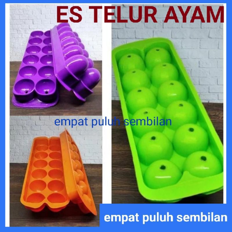 Cetakan es telur ayam / cetakan es batu / ice ball tray / cetakan puding telur