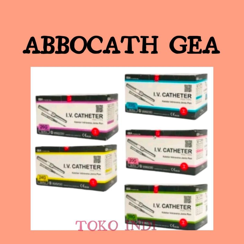 PER BOX Abbocath GEA/Jarum Infus/I.V Catheter/abbocath