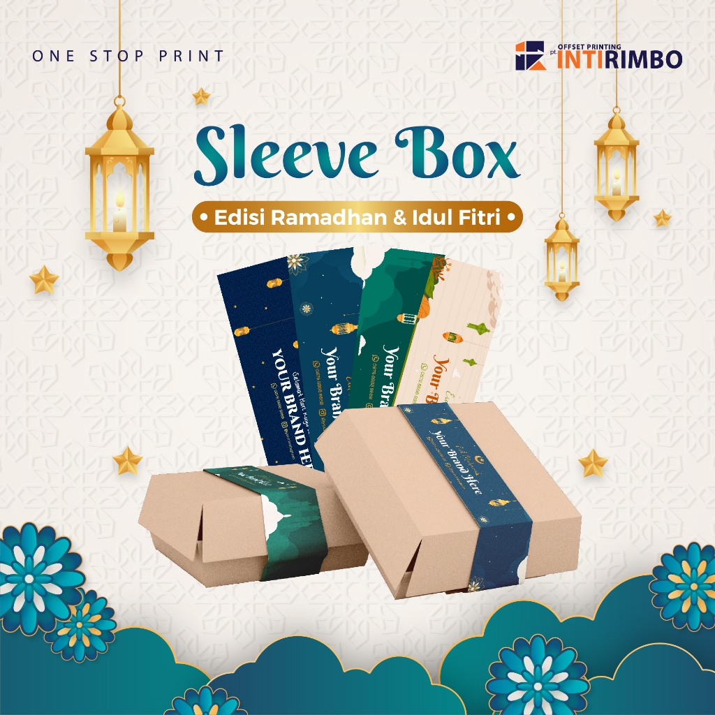 

INTIRIMBO - CETAK CUSTOM PAPERBELT SLEEVE BOX / SEGEL KEMASAN KARDUS / IDUL FITRI RAMADHAN