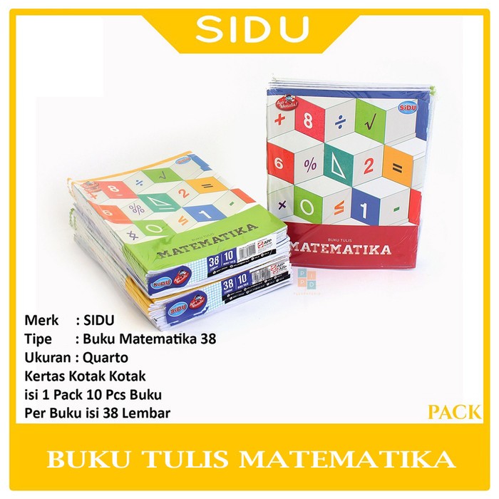 

Buku kotak kotak kecil matematika Sinar Dunia SiDU 38 lembar