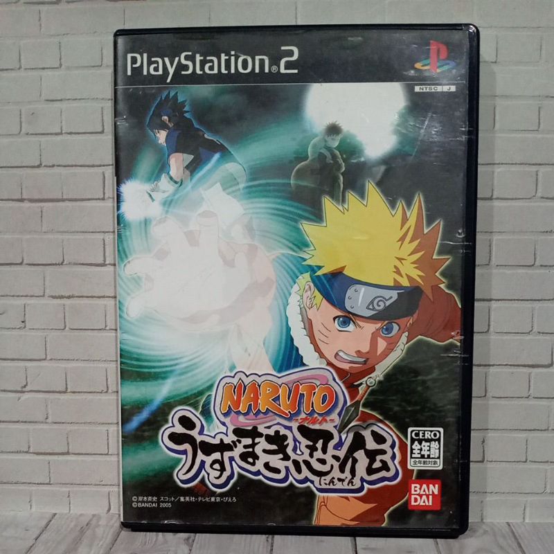 CD DVD KASET ORIGINAL PS2 NARUTO Uzumaki Chronicles Jpn Bahasa Jepang lengkap manual book