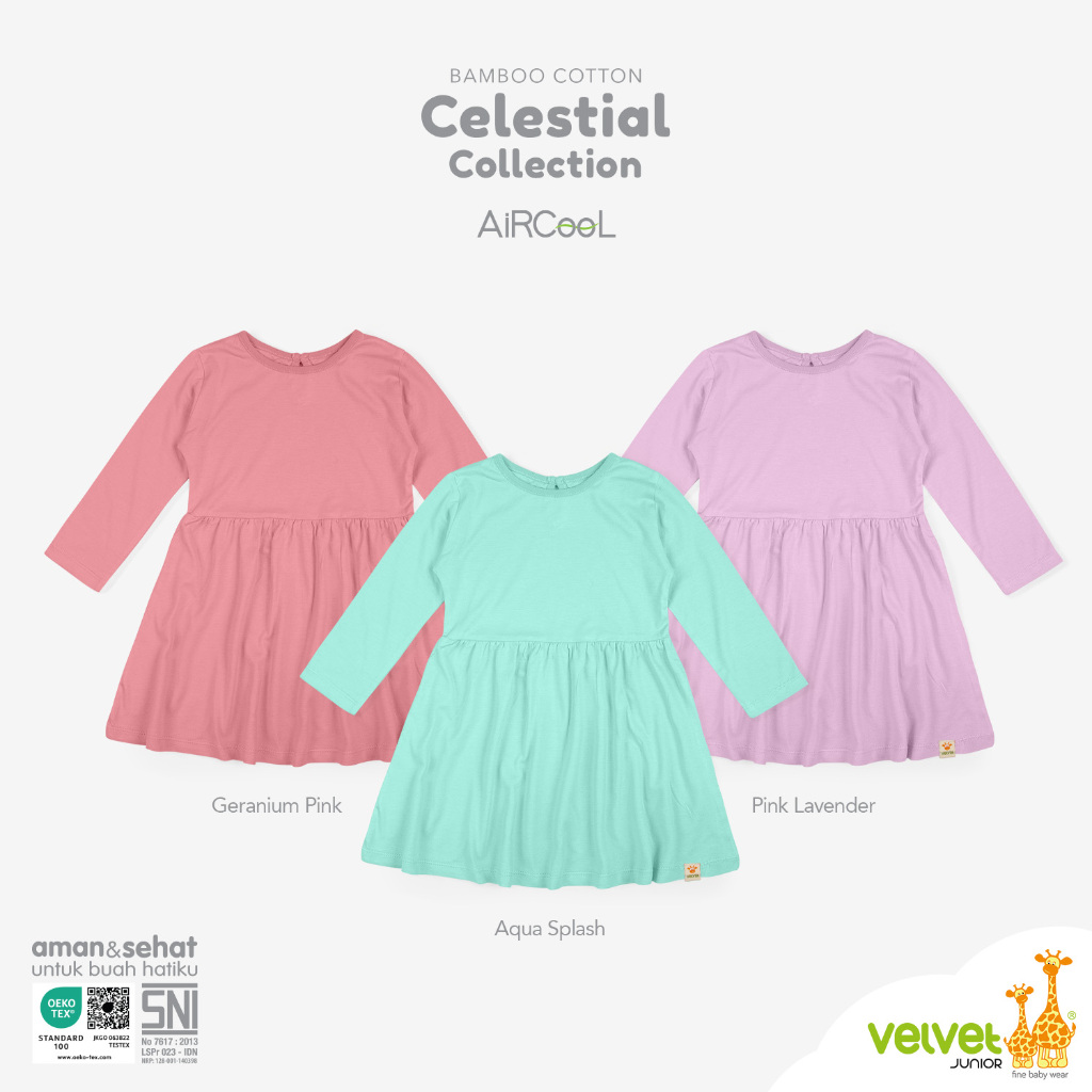 Velvet Junior Celestial Dress - Dress Anak Amara - Celestial 8