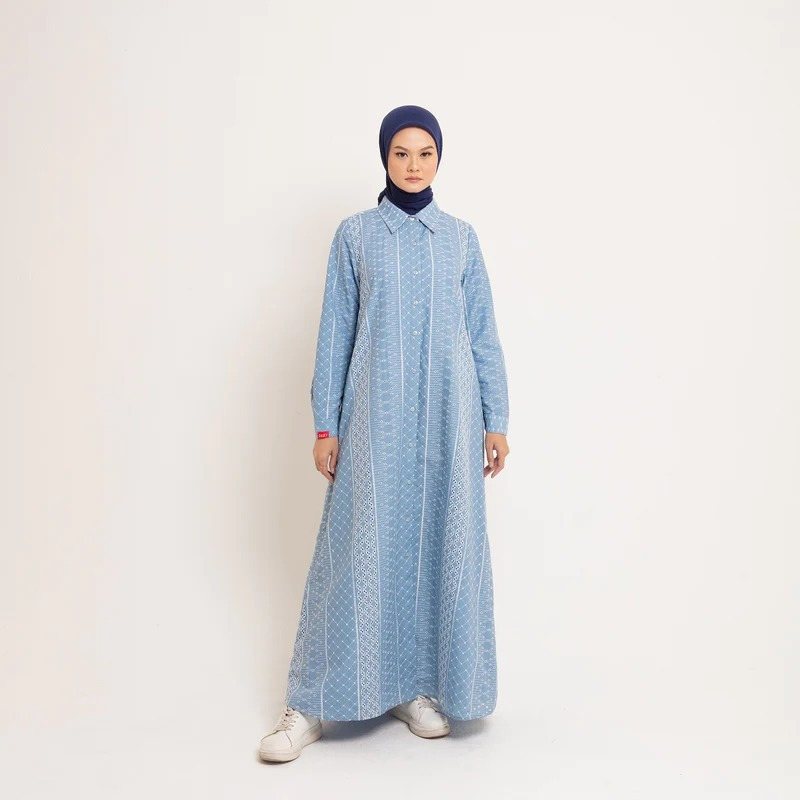 DAUKY GAMIS L DRESS LACE COTTON PONOROGO