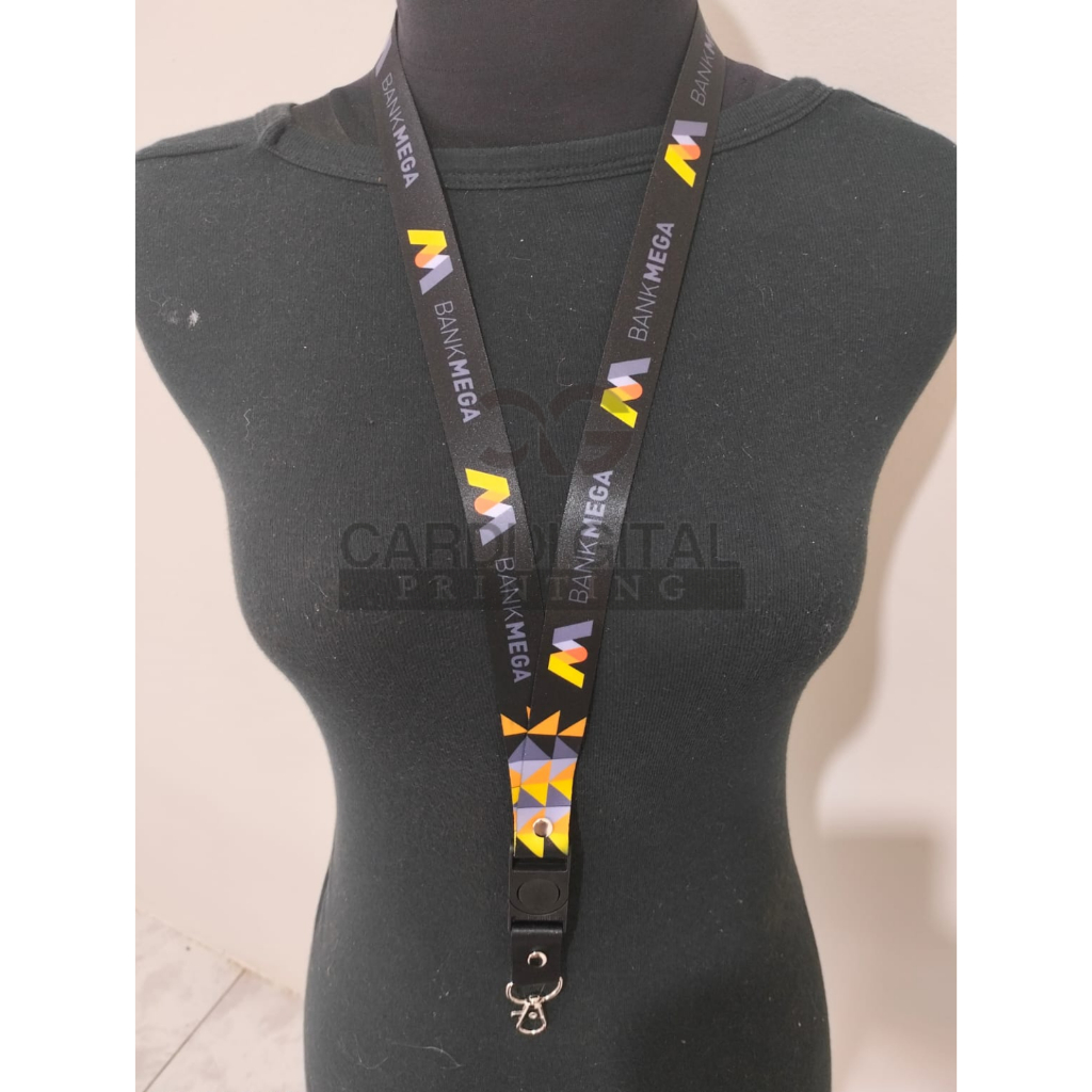 

Tali ID Card / Tali Lanyard printing BANK MEGA