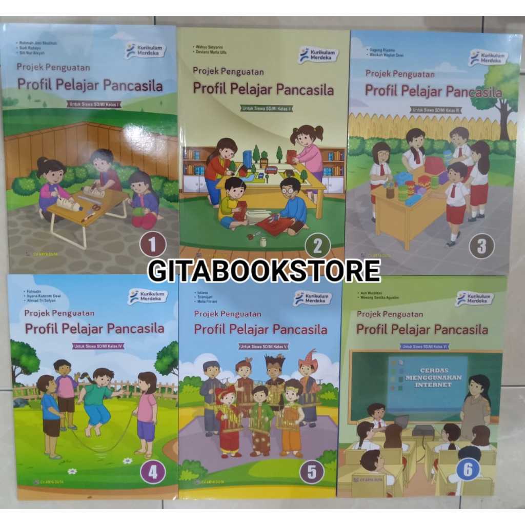 Buku Projek Penguatan Profil Pelajar Pancasila P5 Untuk Siswa SD/MI Kelas 1-6 Kurikulum Merdeka