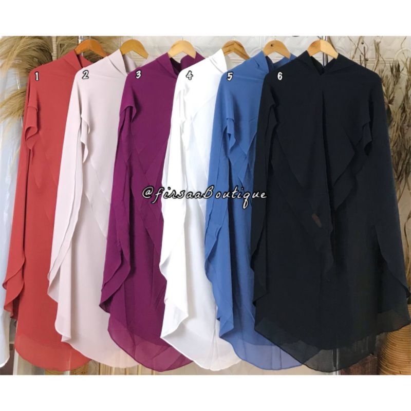 Eiji Plain khimar by qaireena