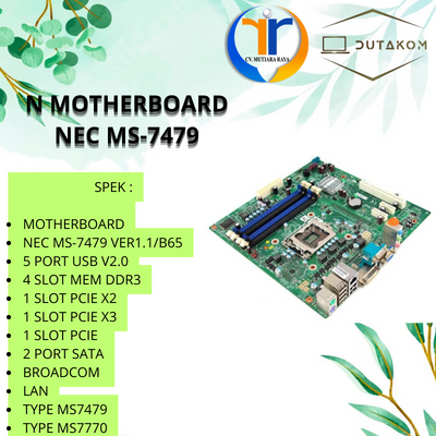 N MOTHERBOARD NEC MS-7479 (WARNA BLACK AND BLUE)