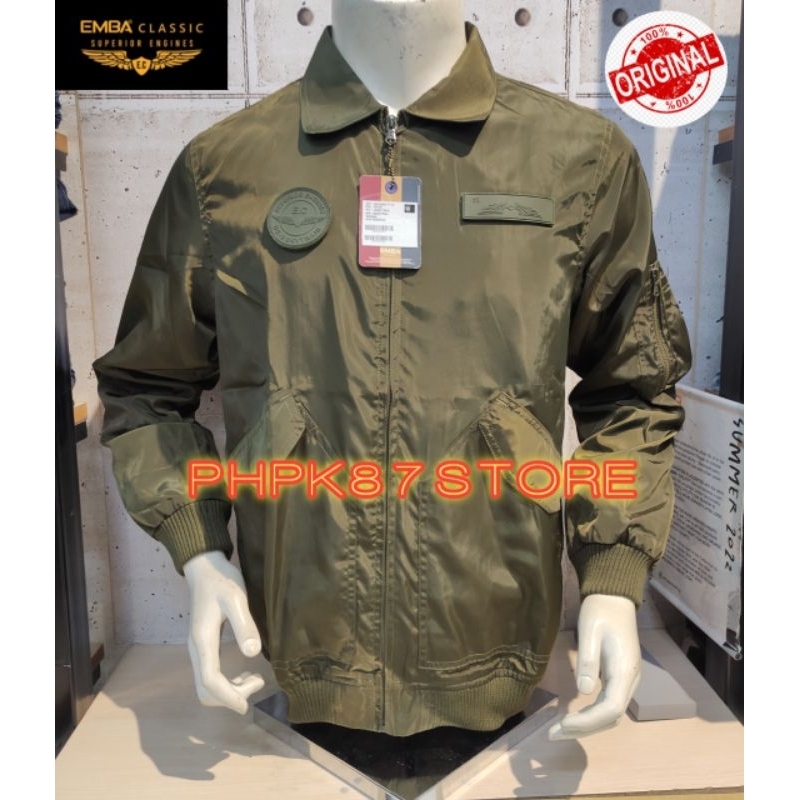 EMBA CLASIC JAKET BOMBER PRIA,JAKET POLISTER, PARASUT ORIGINAL PREMIUM