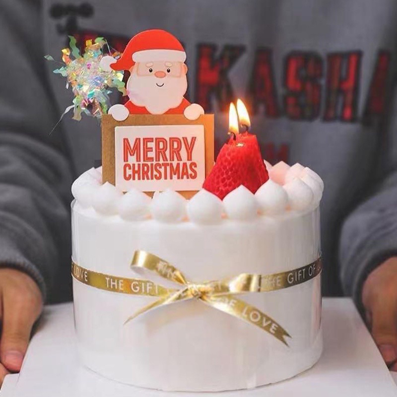 Lilin karakter buah strawberry mini / hiasan dekorasi kue ulang tahun ultah anak happy birthday kore