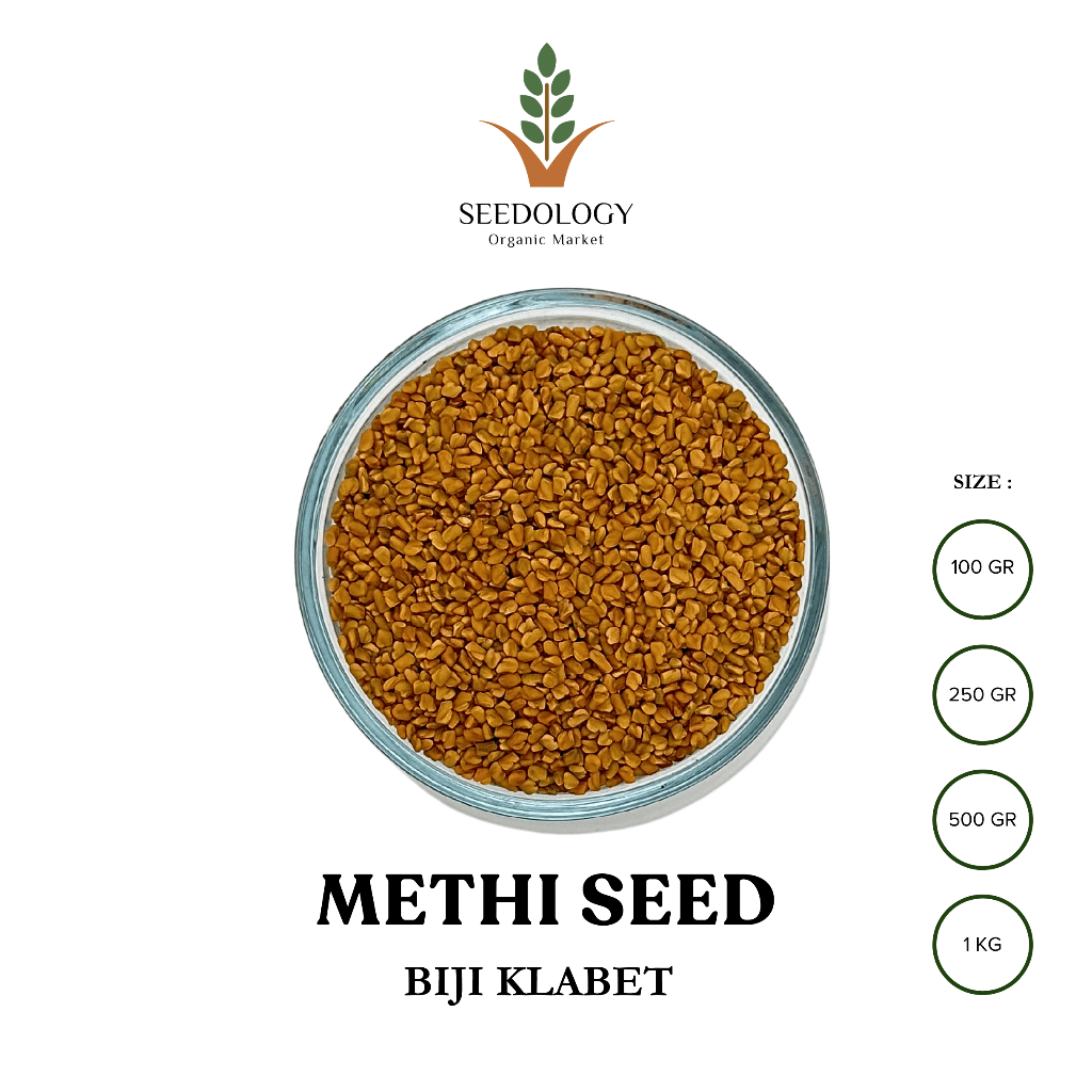 

Organic Methi Seed 250gr - Biji Fenugreek / Biji Klabet / Halba