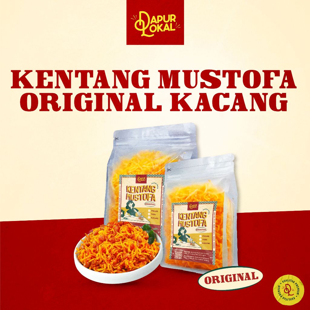 

Kentang Mustofa Kacang Original / Kentang Kering Kacang Original