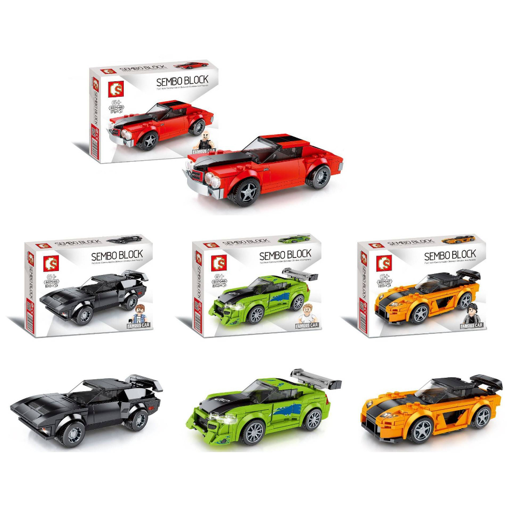 SEMBO BLOCK SPORT CAR | PUZZLE MOBIL SPORT