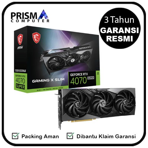 VGA MSI RTX 4070 SUPER 12G GAMING X SLIM 12GB GDDR6X