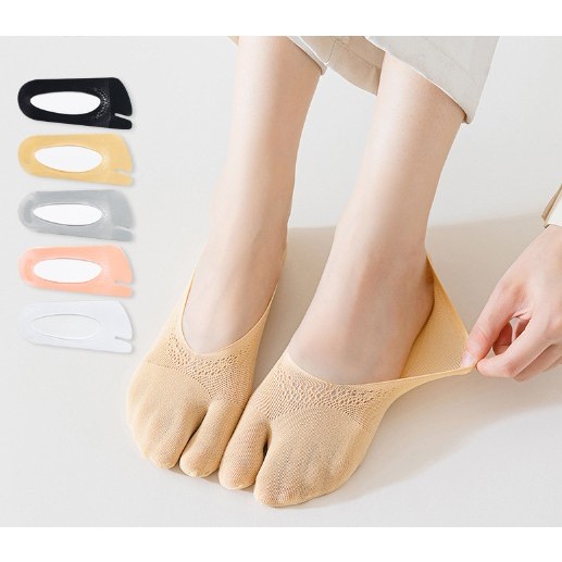 kaos kaki pendek jari JEMPOL wanita INVISIBLE Hidden Socks Kaus Kaki Cewek JJ003