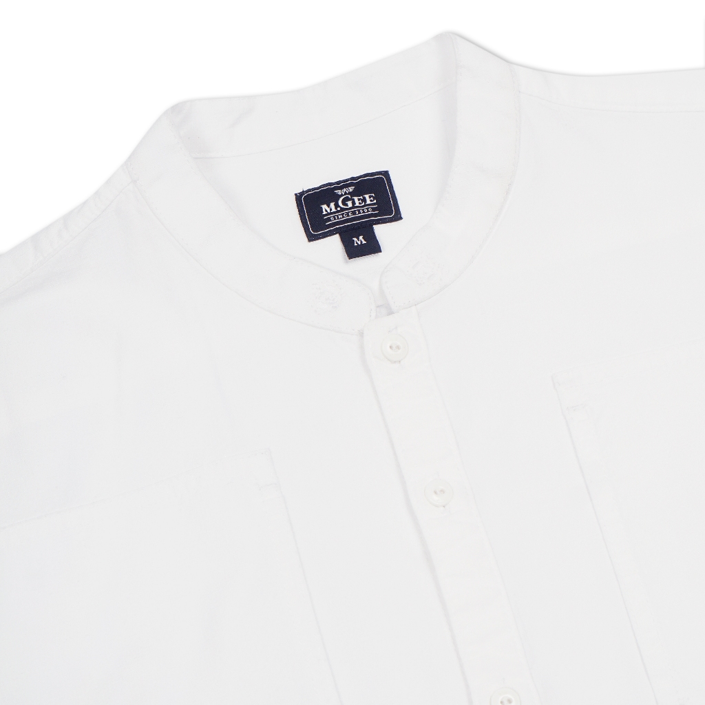 Baju Koko Original MGEE - Baju Koko Lengan Panjang Pria Original MGEE Autus CKRR CBRR 060 White
