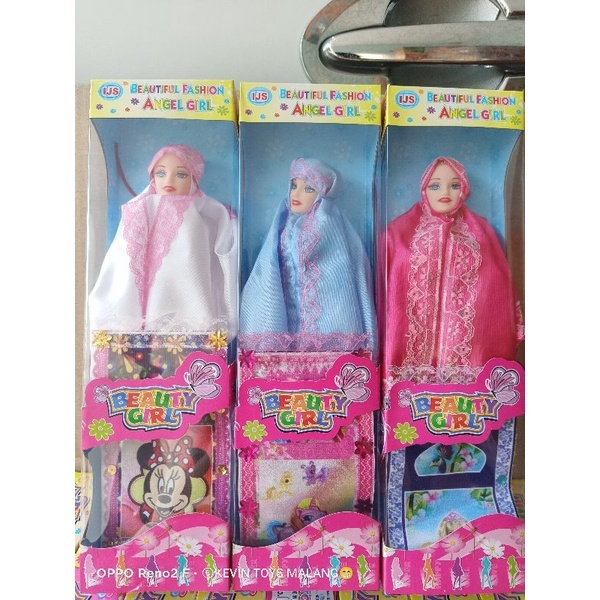 B 716 MAINAN ANAK BONEKA PLUS MUKENAH DAN SAJADAH / MAINAN ANAK EDUKASI BEAUTYFUL FASHION ANGEL GIRL