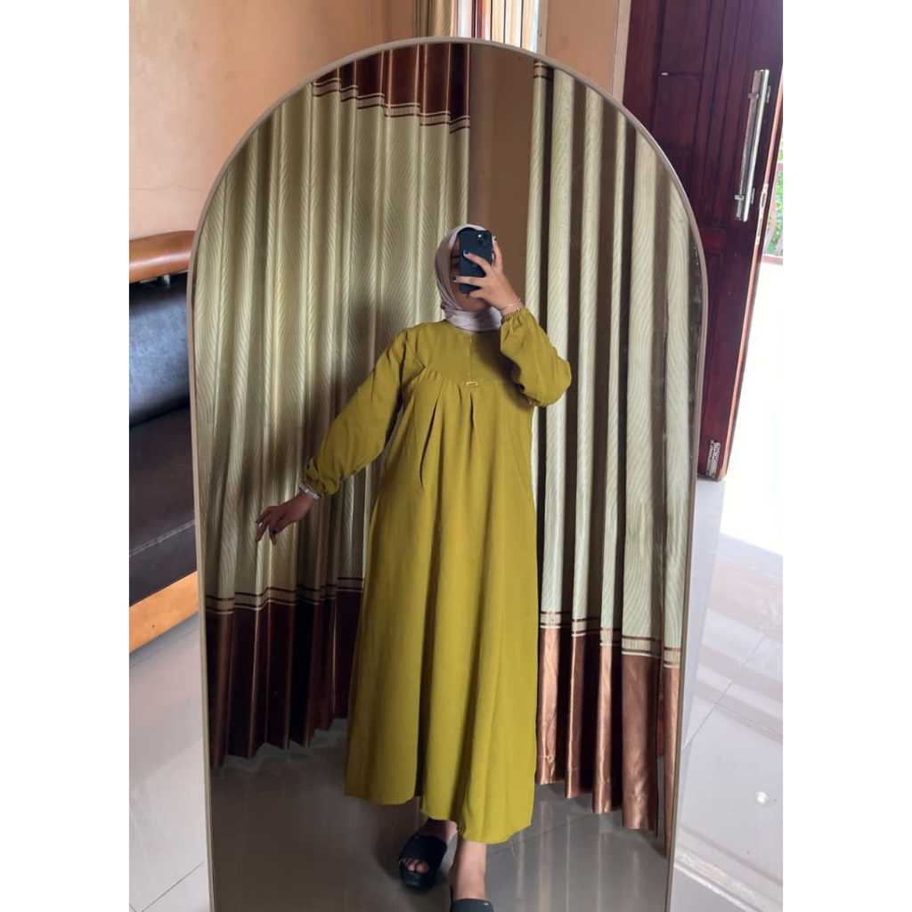 gamis crynkle terbaru//gamis kringkel dewasa//gamis kringkel viral//gamis nafisha