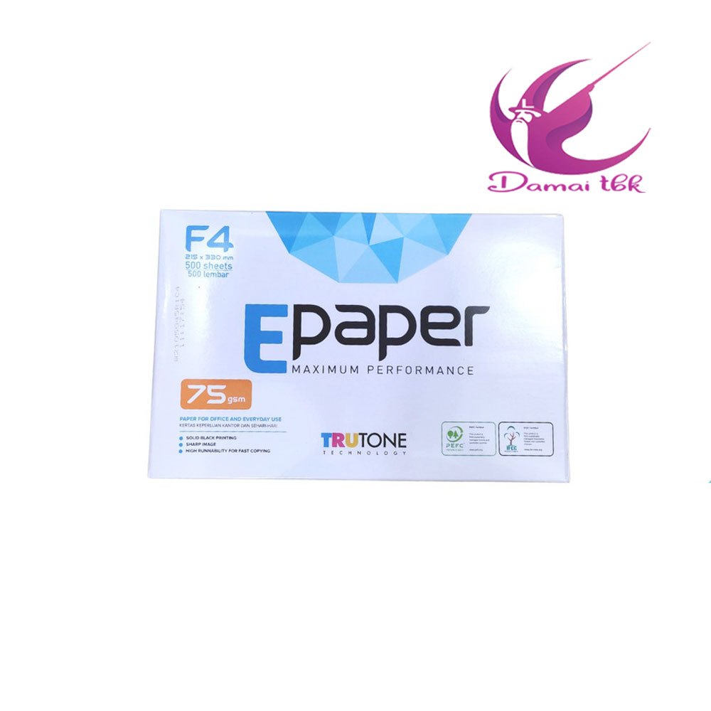 

Kertas HVS Epaper F4 75 Gsm 1 Rim (500 Lembar)