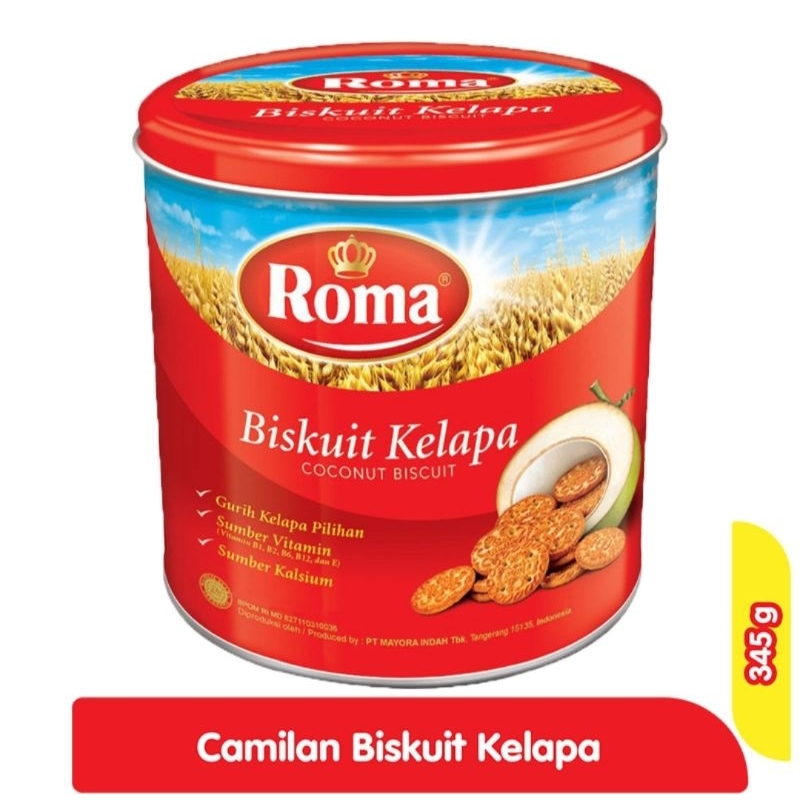 

Roma Biskuit Kelapa 345gr Kue Lebaran