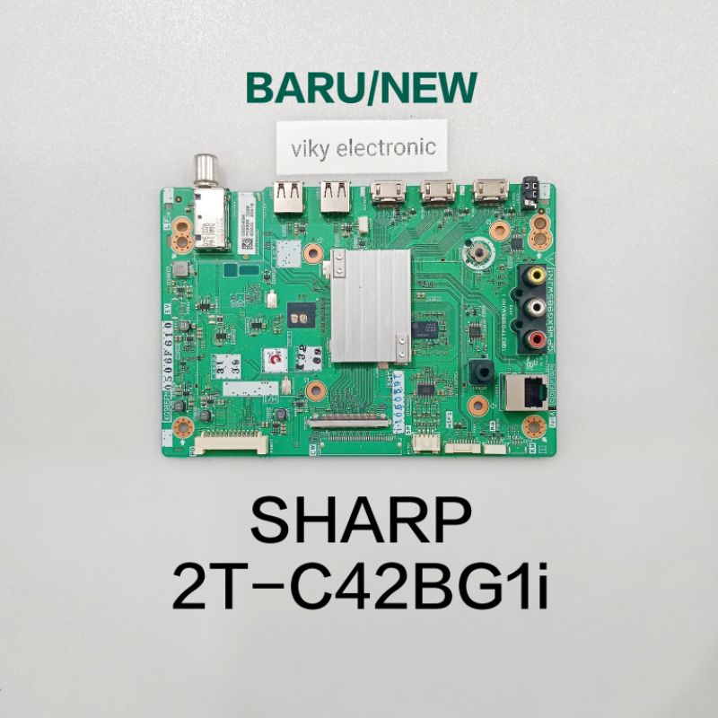 SHARP 2T-C42BG1i mesin tv mb mobo modul mainboard tv SHARP 2T-C42BG1i
