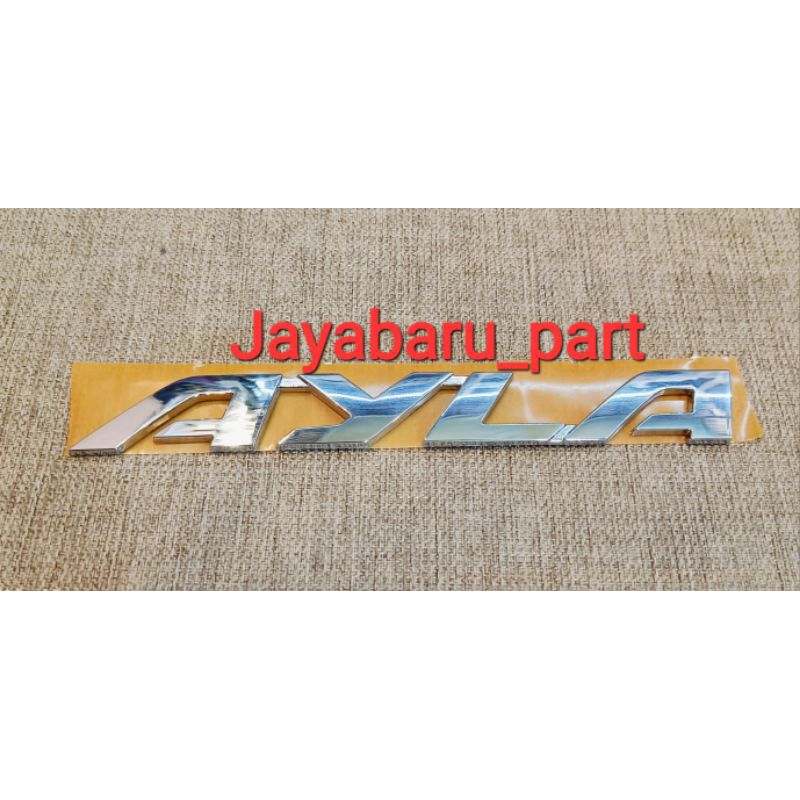 Emblem tulisan logo daihatsu Ayla 2023 up krom original