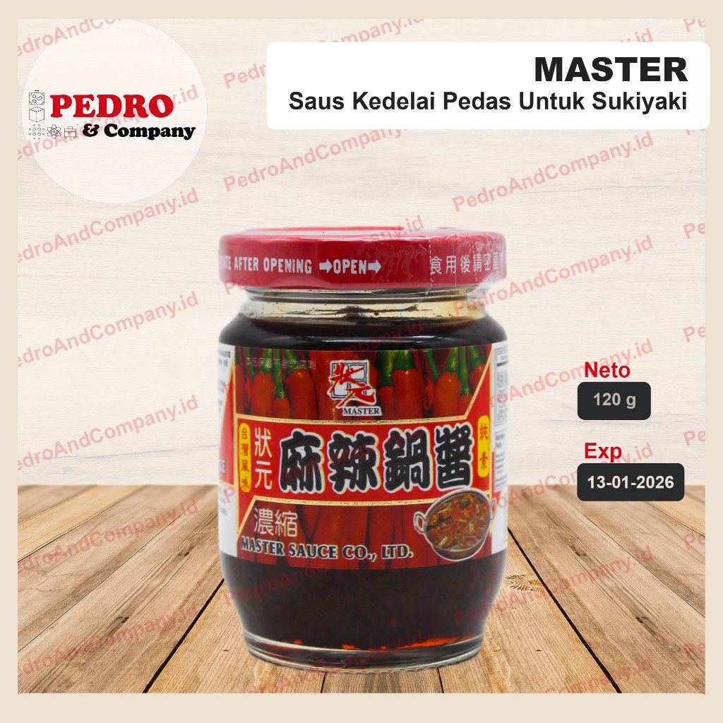 

Master saus kedelai pedas sukiyaki spicy pot sauce 120 gram