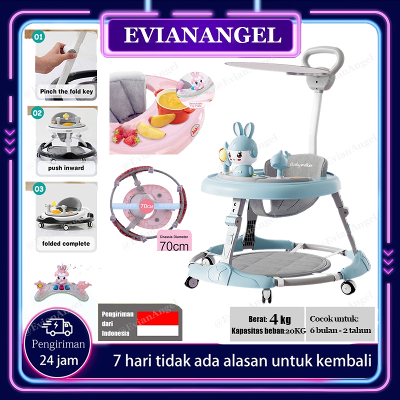 Baby Walker Family Terbaru Sepeda Bulat Bayi Kereta Bayi Belajar Jalan Apollo Bayi Baby Walker Famil