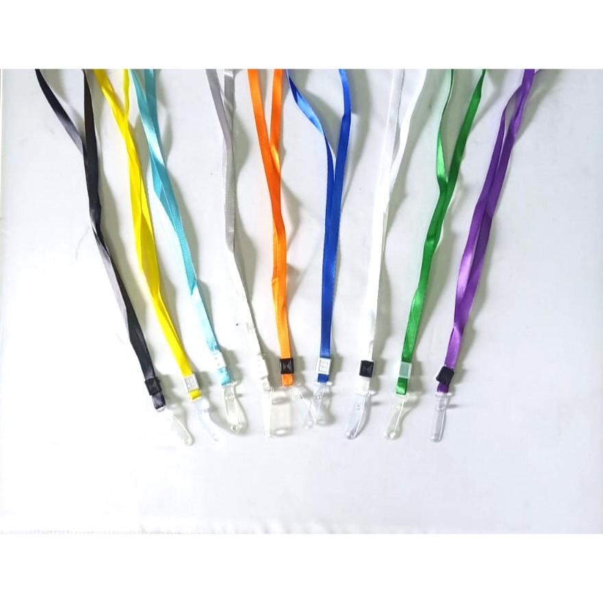

Gantungan ID Card / Tali Badge ID Nylon Soft PVC Hook Combo