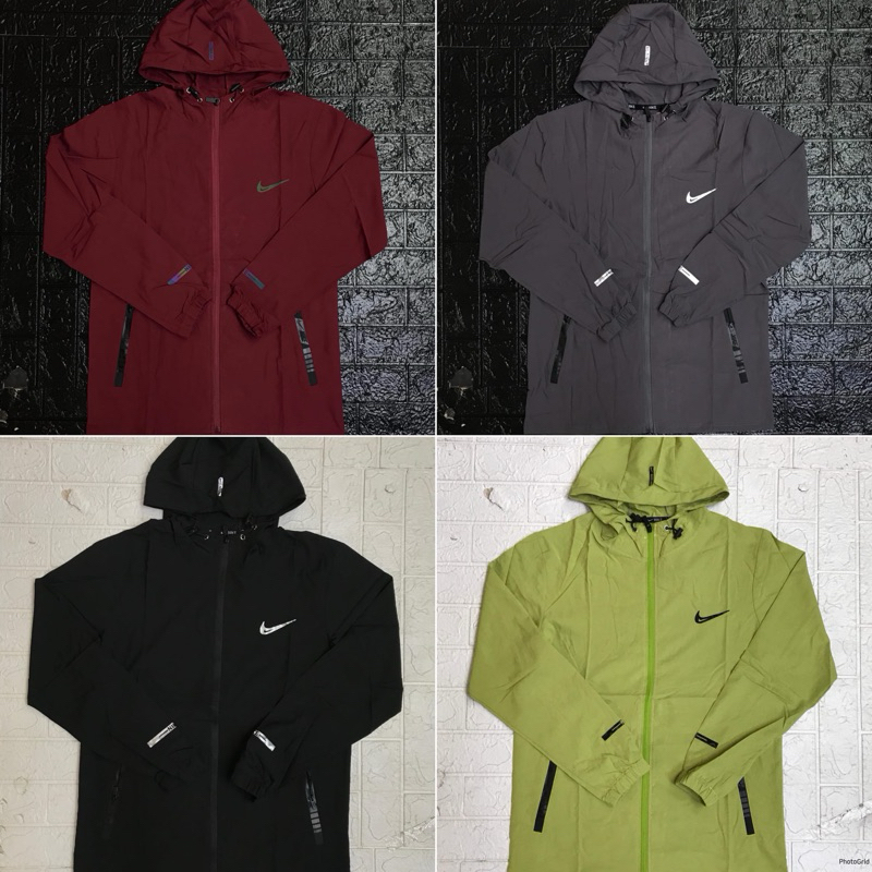 JAKET PARASUT MICRO HOODY IMPORT NIKE OLAHRAGA RUNNING