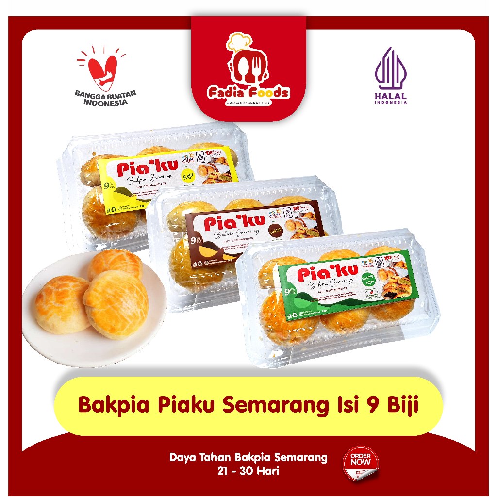 

Bakpia Piaku Semarang Kemasan Ekonomis - Isi 9 Biji