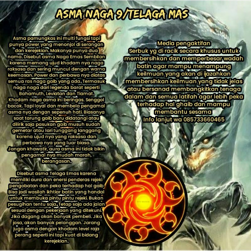 asma telaga mas/naga 9