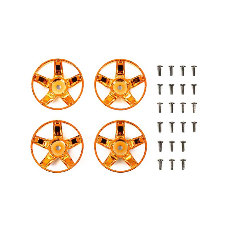 47415 TAMIYA WR-02CB S PARTS Spokes (Orange Plated)