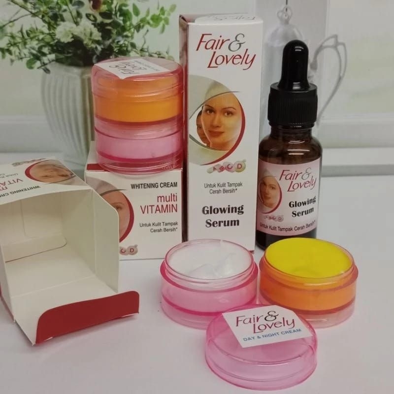 paket cream fair&lovely dan serum fair&lovely 3in1