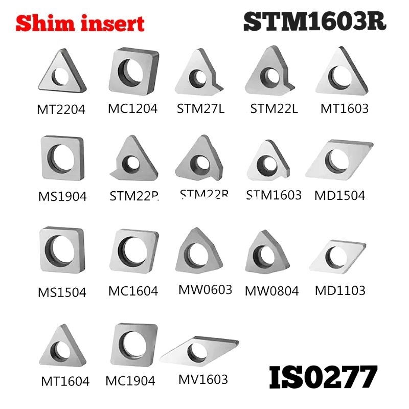 shim insert STM16R ganjal insert drat luar kanan MMT16ER bisa juga untuk shim insert drat dalam kiri mmt16er