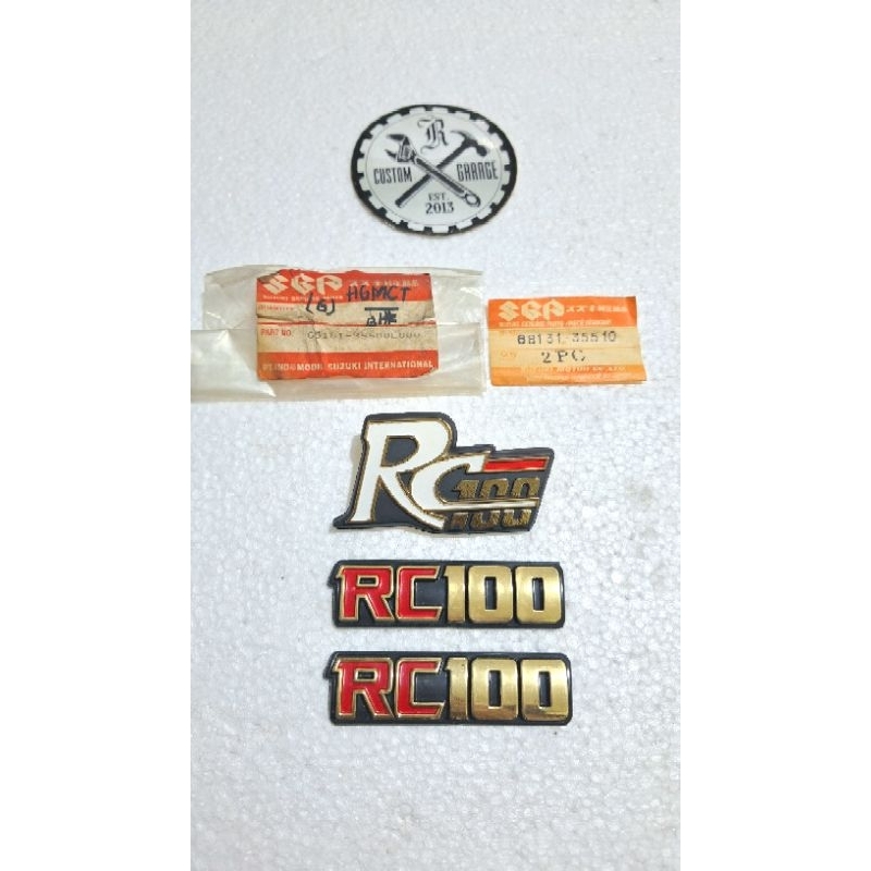 Emblem suzuki RC100 original nos