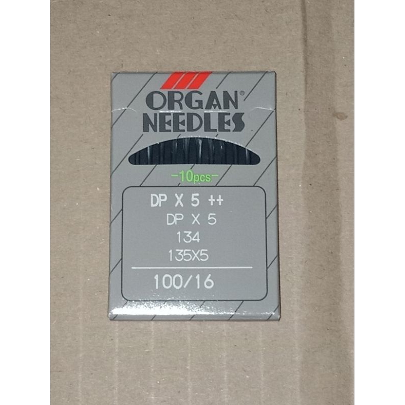 Jarum Jahit Industri DPX5 ++ 100/16 Organ Needles Original Japan