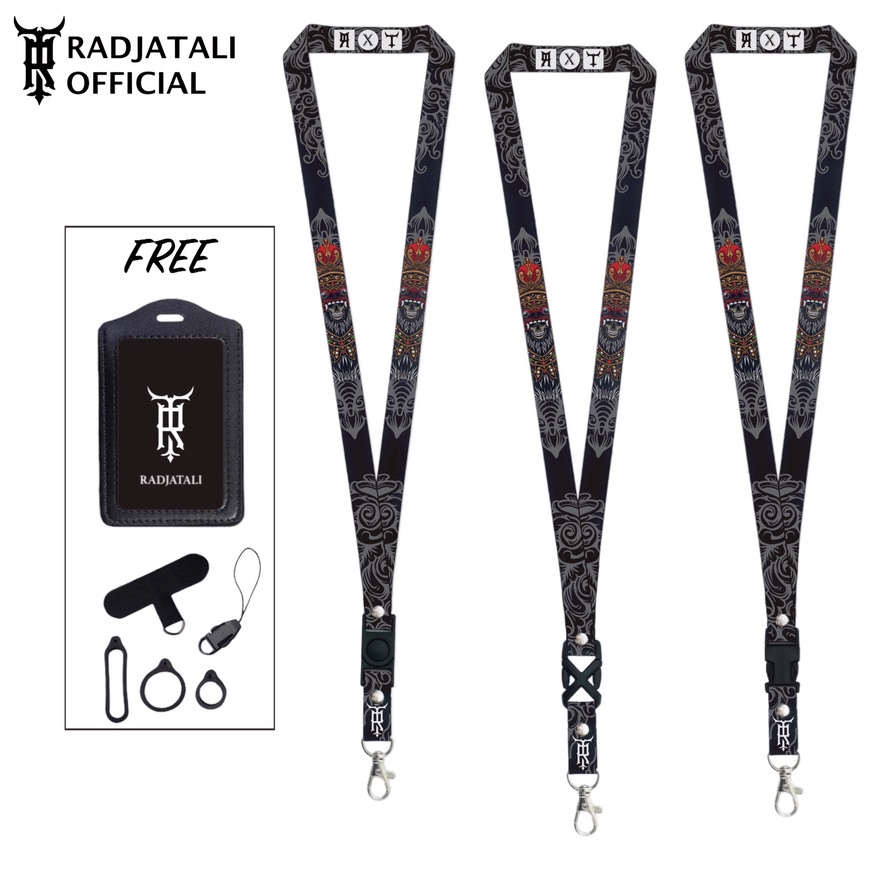 

Lanyard Radjatali 1.5cm Barong V4 Gantungan Tali Holder ID Card - Barong Series