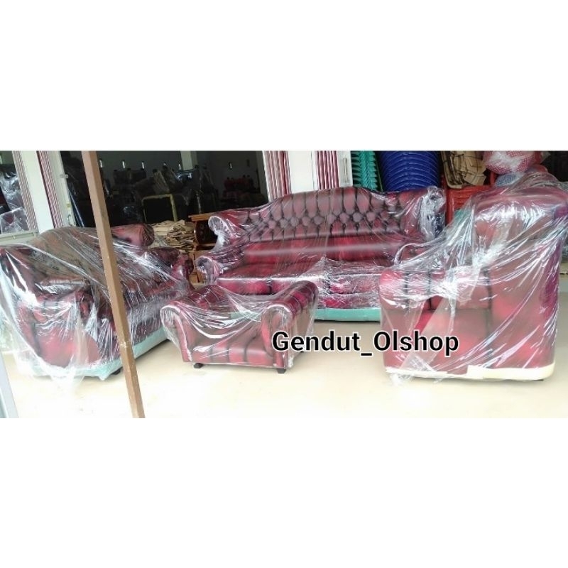 (Khusus Wilayah Palembang) Kursi Tamu / Sofa Jaguar Jumbo Oscar 3-2-1 (Bisa Request) Palembang