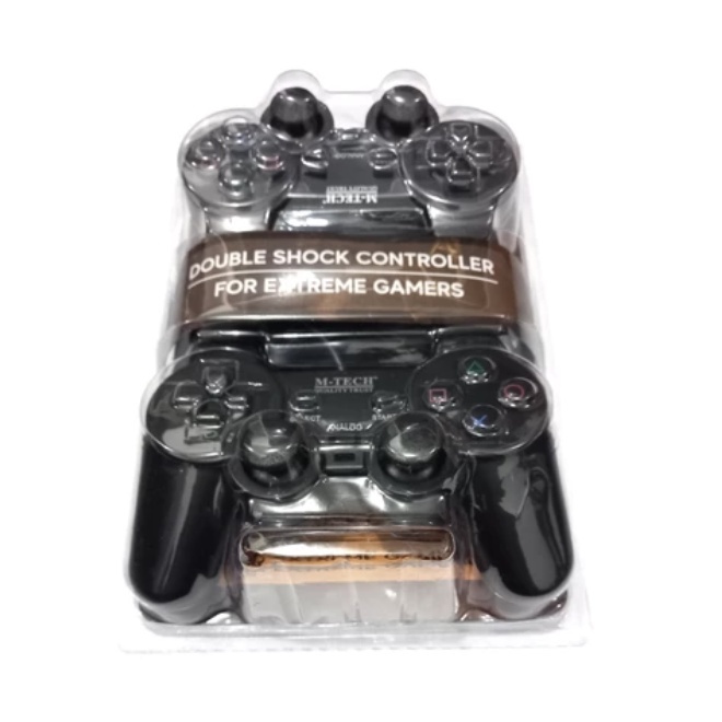 Gamepad Joystik Stick PC Usb K-one Double Hitam Dual shock